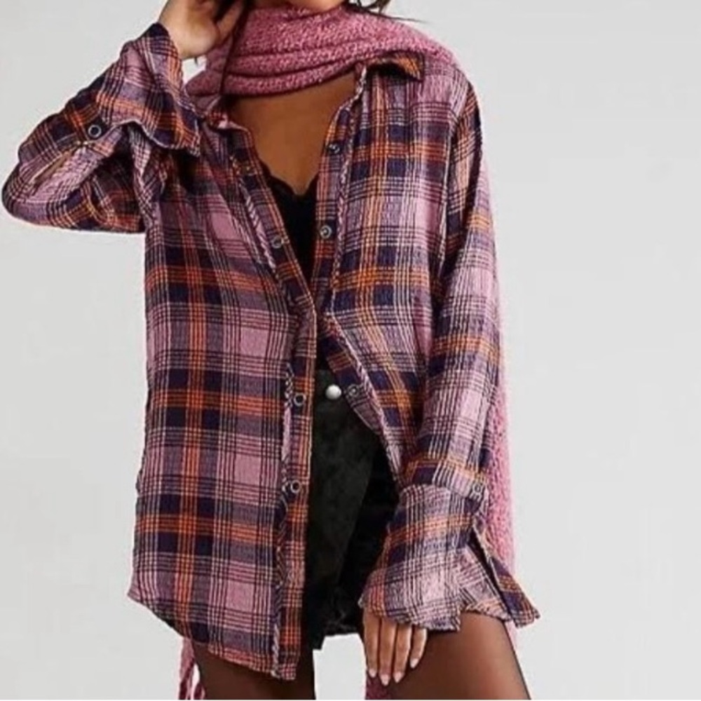 Free People Willow Plaid Shirt